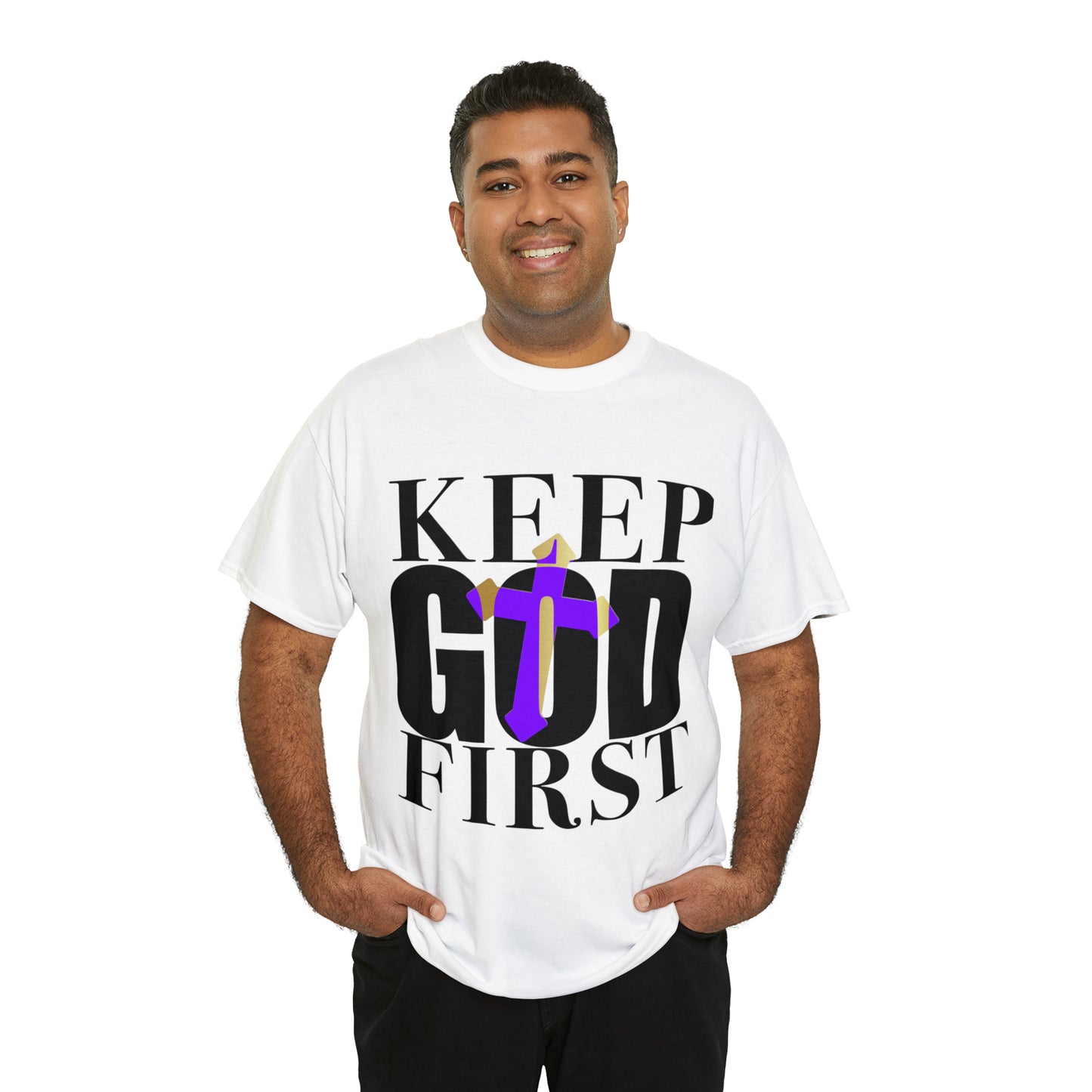 Keep God First - Believer Tee (White)