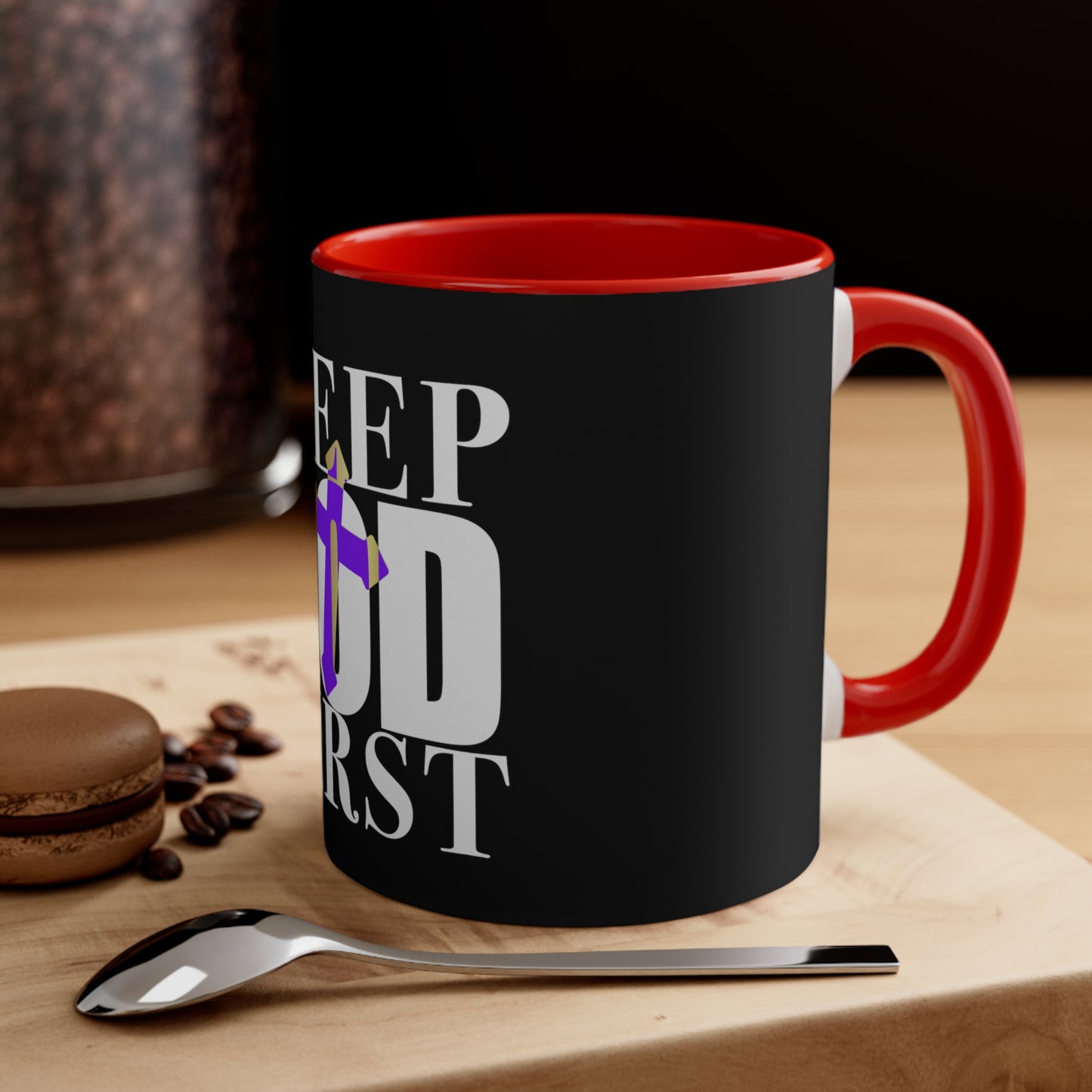 Keep God First Coffee Mug, 11oz